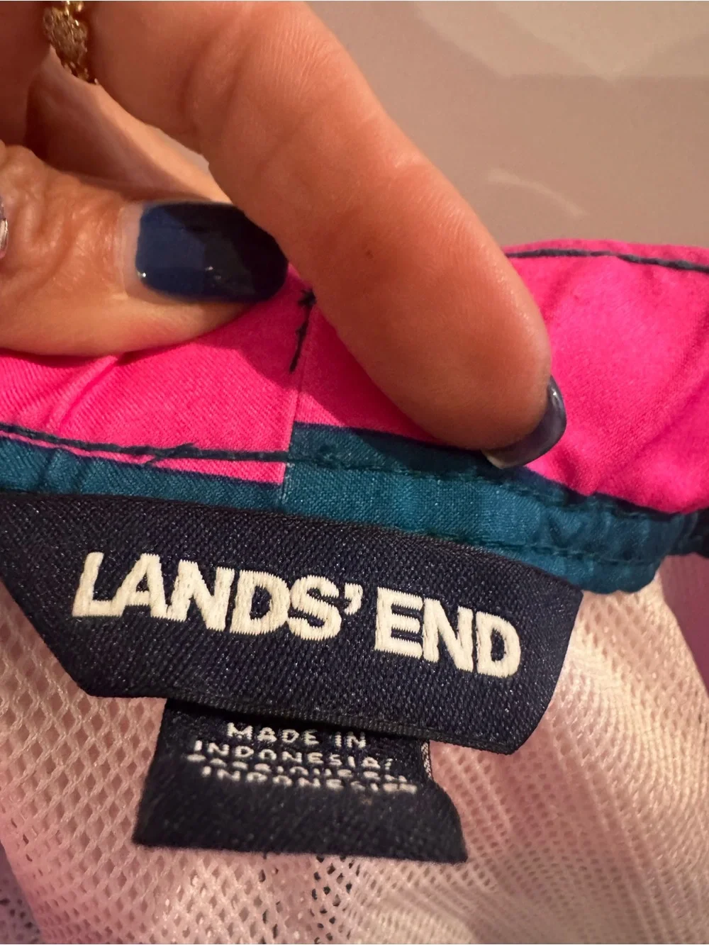 Lands End vibrant striped